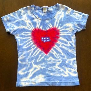 House of Blues heart tie dye tee
